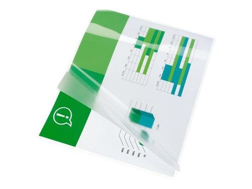 GBC Document Pouch - 125 microns - pack de 25 - ultra brillant - 216 x 303 mm pochettes plastifiées