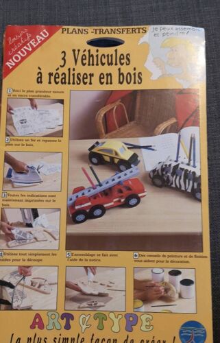 3 Véhicules Décor À Réaliser En Bois Loisirs Créatifs
