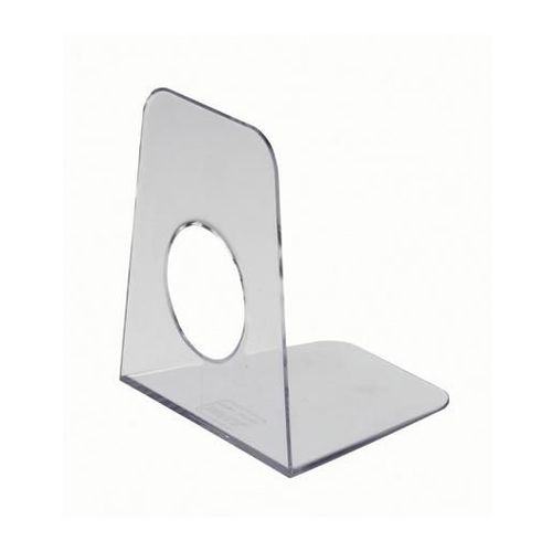 Maul Lot de 2 Serre-livres (L)90 x (P)105 x (H)120 mm, Transparent