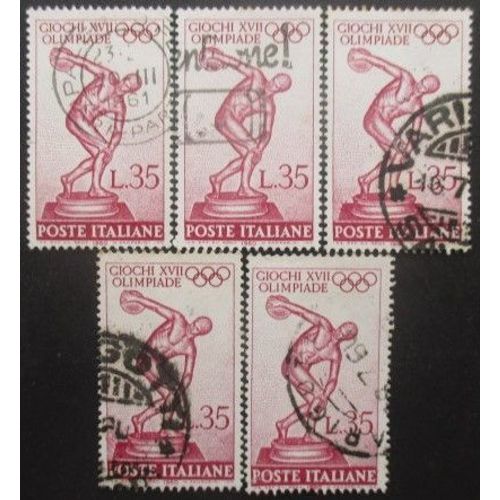 Italie N°816 X 5 Oblitéré