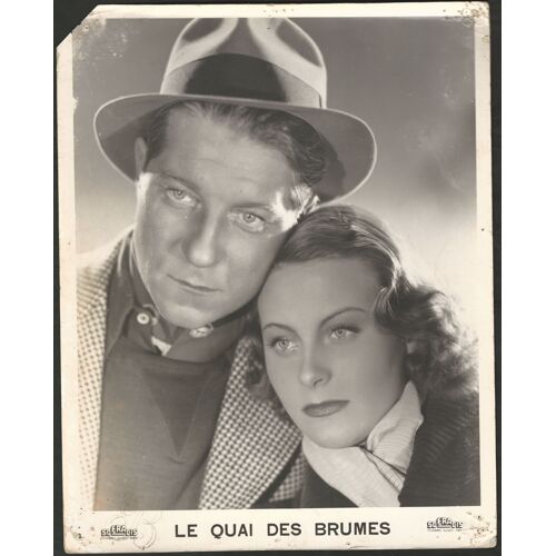 Le Quai Des Brumes - Film Marcel Carné 1939 - 1 Photo Argentique Française D'exploitation De Cinéma * Petite Affiche De 23,5x29,5 Cm * Lobby Card * Jean Gabin ; Michèle Morgan ; Michel Simon *