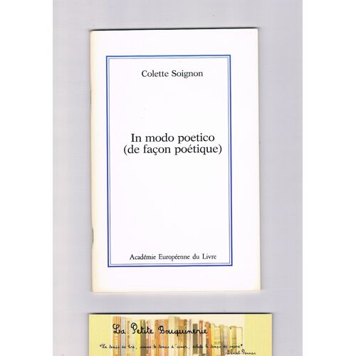 In Modo Poetico De Façon Poétique