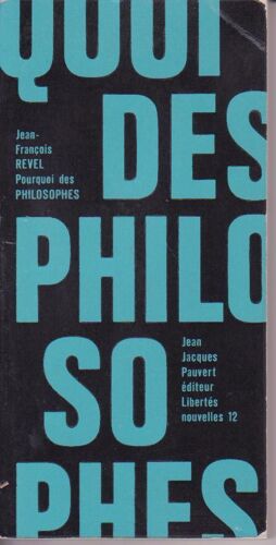 Pourquoi Des Philosophes