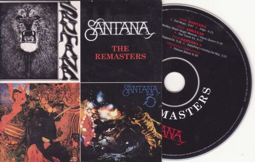 Santana Cd Sampler The Remasters 7 Tracks Austria Only Samp Cd5064  Card Ps