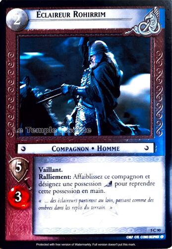 Carte Le Seigneur Des Anneaux : La Bataille Du Gouffre De Helm - Eclaireur Rohirrim 5 C 90