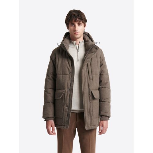 Parka À Col Montant Faux-Uni