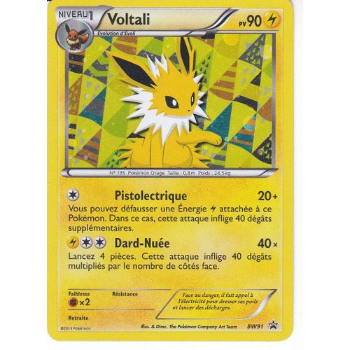 Carte Pokémon Bw91 Voltali 90 Pv - Holo Promo Neuf Fr