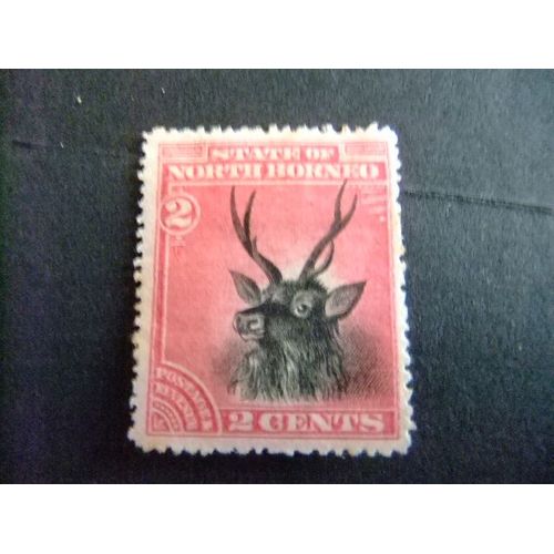 In2 Bornéo Du Nord 1894 / Cerf Malais / Yvert 53 Mh