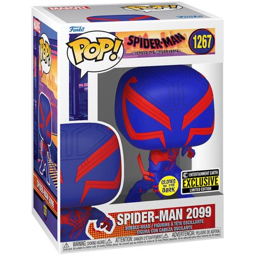 Figurine Funko Pop - Spider-Man : Across The Spider-Verse [Marvel] N°1267 - Spider-Man 2099 - Glow In The Dark (68370)