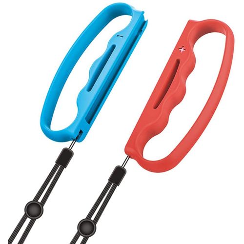 1 Paire De Poignées De Boxe Avec Dragonnes Pour Nintendo Switch Joy-Con Fitness Boxing - Bleu Rouge