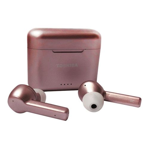 Toshiba RZE-BT750EPN - Écouteurs sans fil avec micro - intra-auriculaire - Bluetooth - rose gold