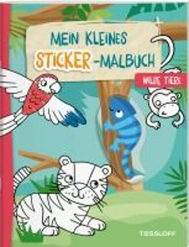 Mein Kleines Sticker-Malbuch. Wilde Tiere