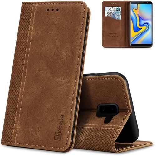 Coque Samsung Galaxy J6 2018 Coque Case, Housse En Compatible Pour Samsung Galaxy J6 2018 Portefeuille Emplacements Cartes Folio Fermeture Stand Holster