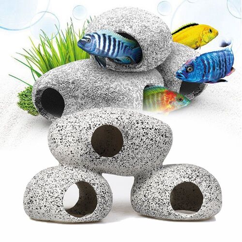 Abri Pour Poissons Et Crevettes Réservoir De Reproduction Pierres De Cichlidon Vivaneau Maison De Simulation Grotte Étan Hi1739