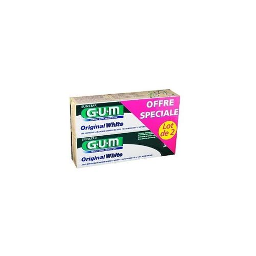 Gum Original White Dentifrice Blancheur Lot De 2 