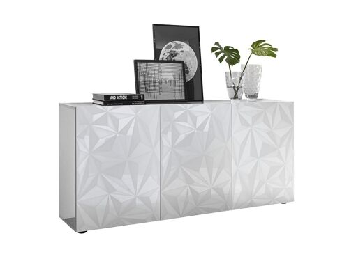 Buffet ERIS - 3 portes - Blanc laqué