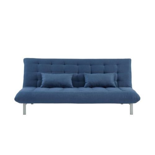 Canapé 3 Places Convertible Clic Clac En Tissu Hornet - Bleu