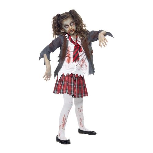 Déguisement Étudiante Zombie, Pour Enfant Taille : 10/12 Ans