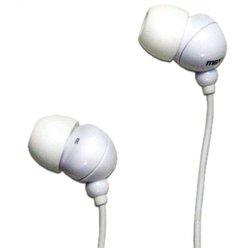 Maxell Plugz - Écouteurs - embout auriculaire - filaire - jack 3,5mm - blanc