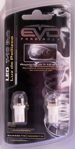 Lot De 2 Ampoules Led T10 Blanches 12 V