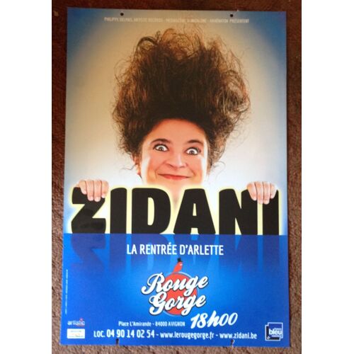 Affiche De L'humouriste Zidani.