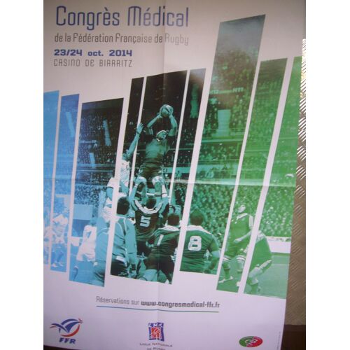 Poster Rugby Congres Medical De La Federation Française De Rugby