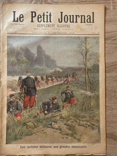 Le Petit Journal - Les Cyclistes Militaires Aux Grandes Man?Uvres  | Numéro 305 Du 20 Septembre 1896