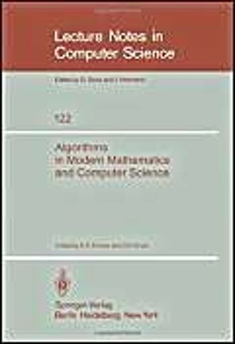 Algorithms In Modern Mathematics And Computer Science
