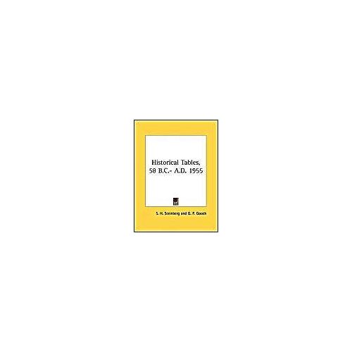 Steinberg, S: Historical Tables 58 Bc- Ad 19