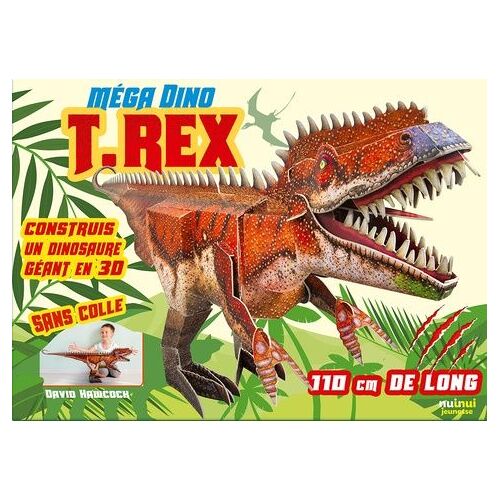 Méga Dino T.Rex - Construis Un Dinosaure Géant En 3d Sans Colle, 110 Cm De Long