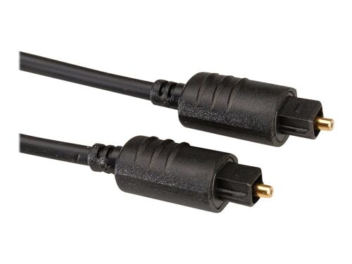 Roline - Câble audio numérique (optique) - TOSLINK mâle pour TOSLINK mâle - 2 m - fibre optique - noir