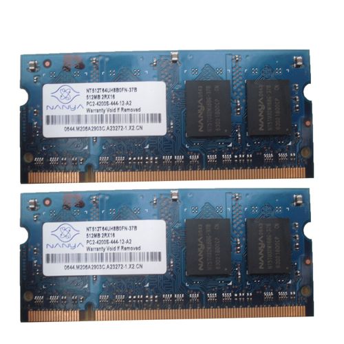 Nanya 512MB 2RX16  SoDIMM NT512T64UH8A1FN-37B PC2-4200S-444-12-A2