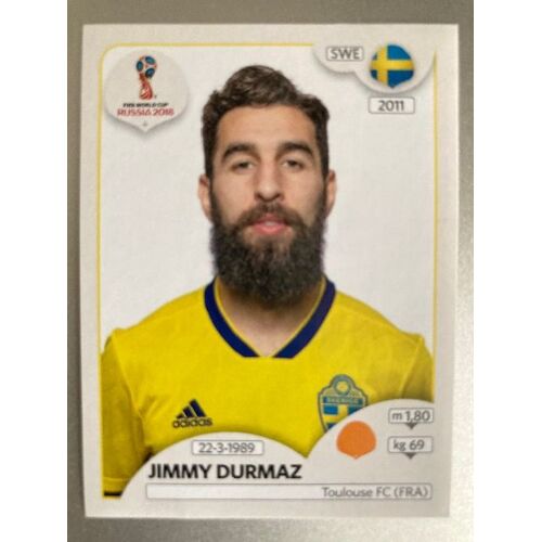 Vignette Panini Fifa World Cup Russia 2018 N°486 : Jimmy Durmaz