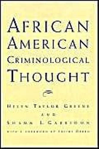 African American Criminological Thought