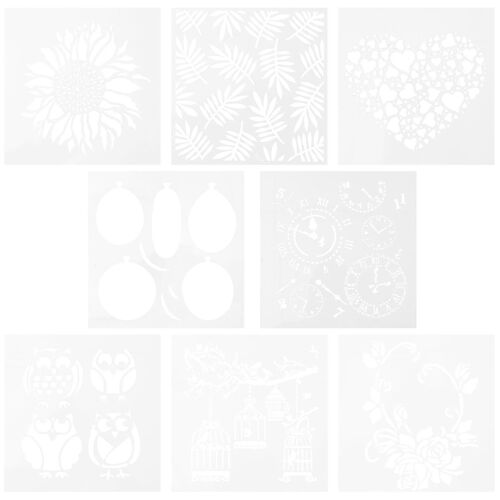 8pcs Drawing Stencils Kids Pretty Painting Stencils Painting Templates Drawing Templates