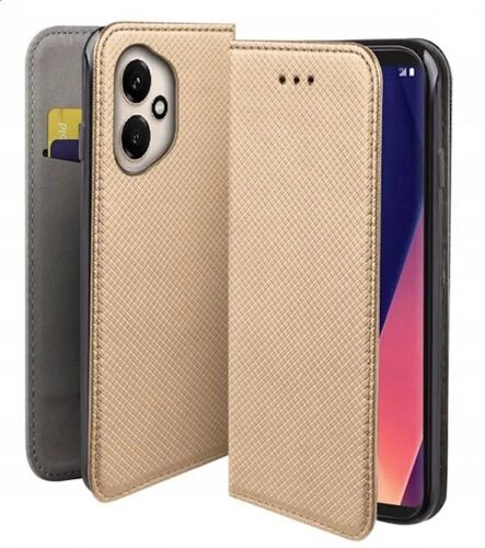 Housse pour Honor 400 5G - etui coque pochette portefeuille + film ecran - OR MAGNET