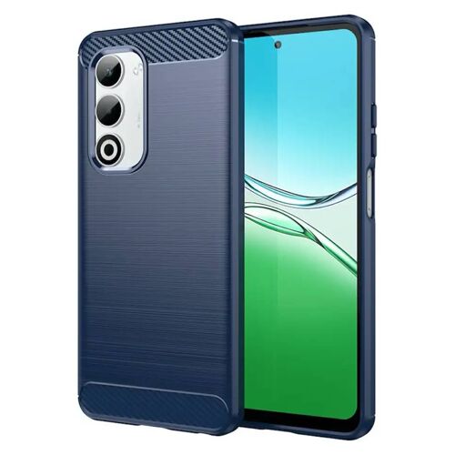 Coque Pour Oppo A5 4g / 5g - Housse Etui Silicone Gel Carbone + Verre Trempe - Bleu Fonce
