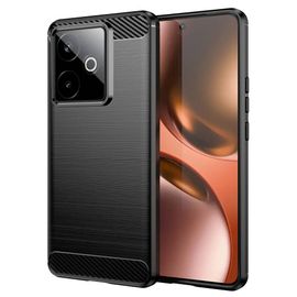 Coque Pour Realme Gt 7 / Gt 7t 5g - Housse Etui Silicone Gel Carbone + Film Ecran - Noir