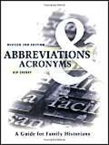 Abbreviations & Acronyms