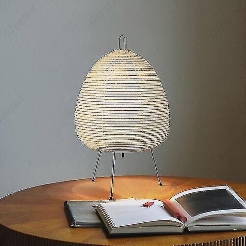 Lampe de table Akari Noguchi de conception japonaise : Lampe sur pied en papier de riz pour chambre à coucher, étude, salon, bar - Home Decor Luminaire Ty