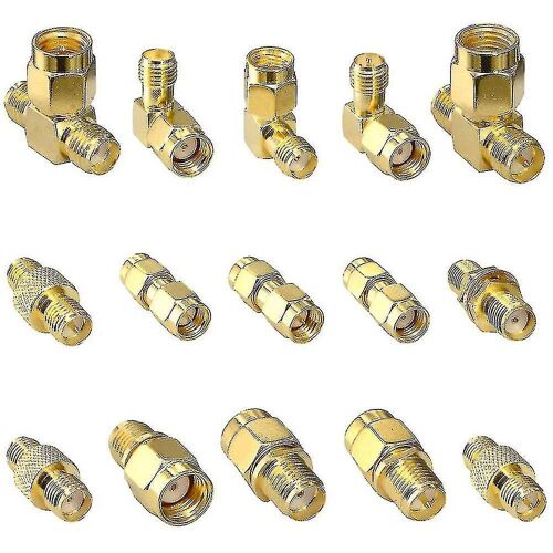 Kit adaptateur d'antenne 15 Type Rf Connecteur Sma Convertisseur Mâle Femelle Sma pour Extension d'antenne Wifi C
