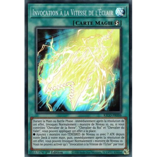 Yu-Gi-Oh ! Invocation À La Vitesse De L'éclair Kico-Fr006 Super Rare