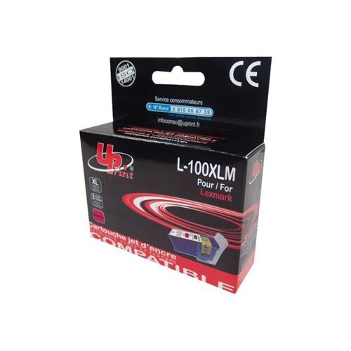 UPrint L-100XLM - 13 ml - taille XL - magenta - compatible - cartouche d'encre (alternative pour : Lexmark 100XLA) - pour Lexmark Prevail Pro704, Value Ink Prevail Pro709, Value Ink Prospect Pro209
