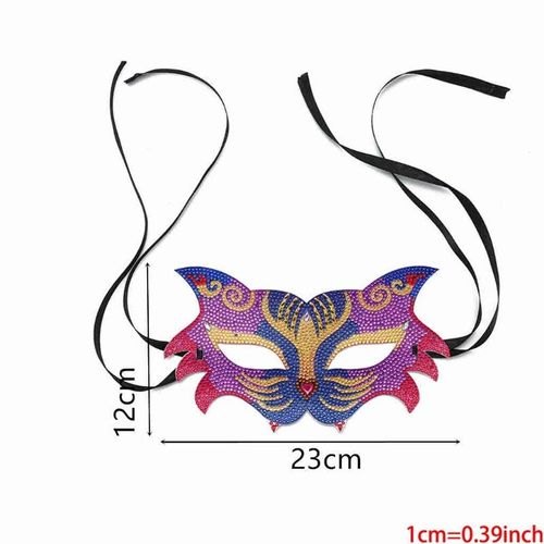 Masque De Danse De Noël Tigre Fait À La Main Masque De Diamant Pour La Fête Hommes Et Femmes K9fa Lasj826