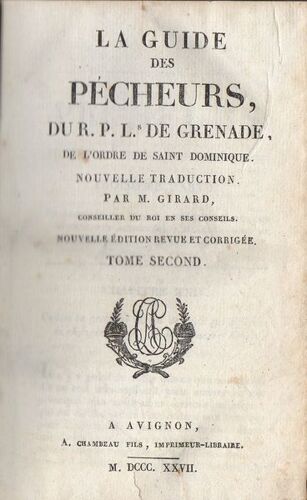 La Guide Des Pécheurs Tome Second
