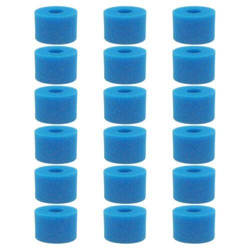 18 pièces pour Intex Pure Spa Cartouche filtrante lavable en mousse lavable pour spa S1 Type