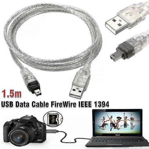 compatible Mini DV MiniDV USB Data Cable FireWire IEEE 1394 HDV Camcorder to Edit PC Newway