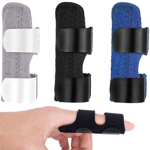 3pcs Finger Splints, Finger Support Splint With Fixing Trigger Finger Splints With Built-In Aluminum