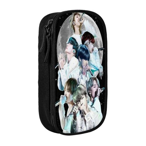 Bts Pencil Case Love Yourself Large Capacity Pen Case Double Zippers World Tour Jimin Suga V Jungkoo