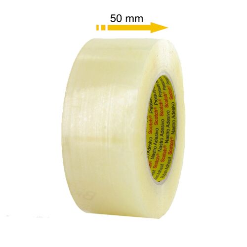 Ruban adhésif polypropylène 3M transparent 50mm x 132m